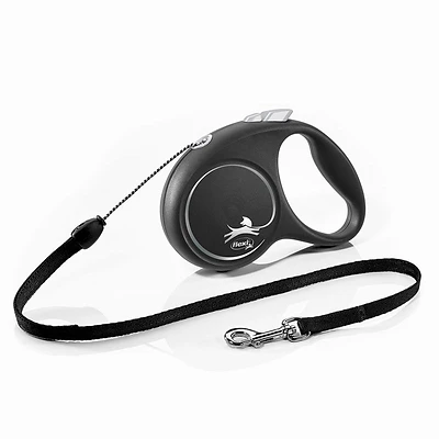 flexi leine | flexi Black Design Seil | Schwarz | 3 bis 5 Meter