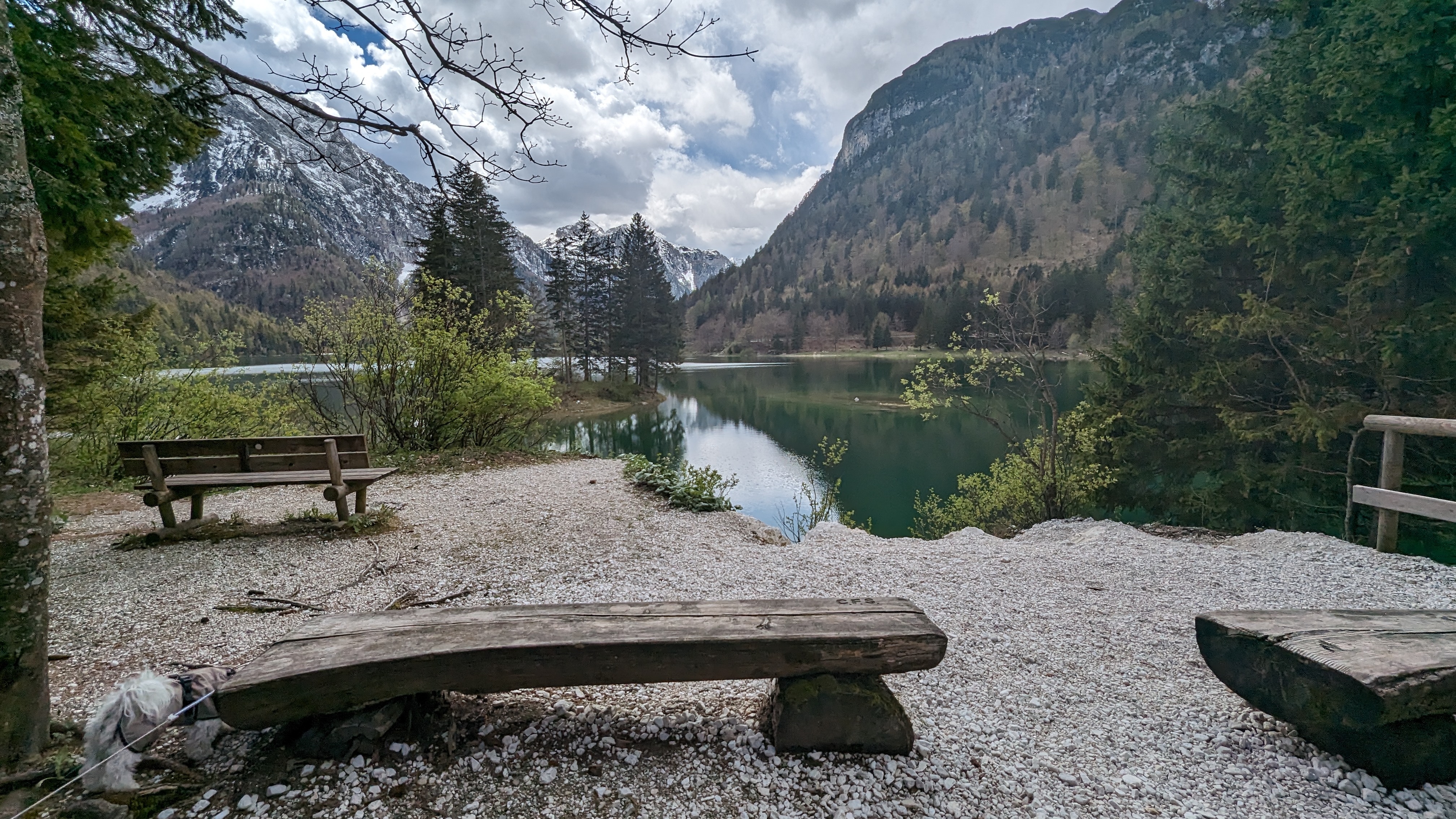 Auch für Pause ist am Lago del Predil gesorgt.