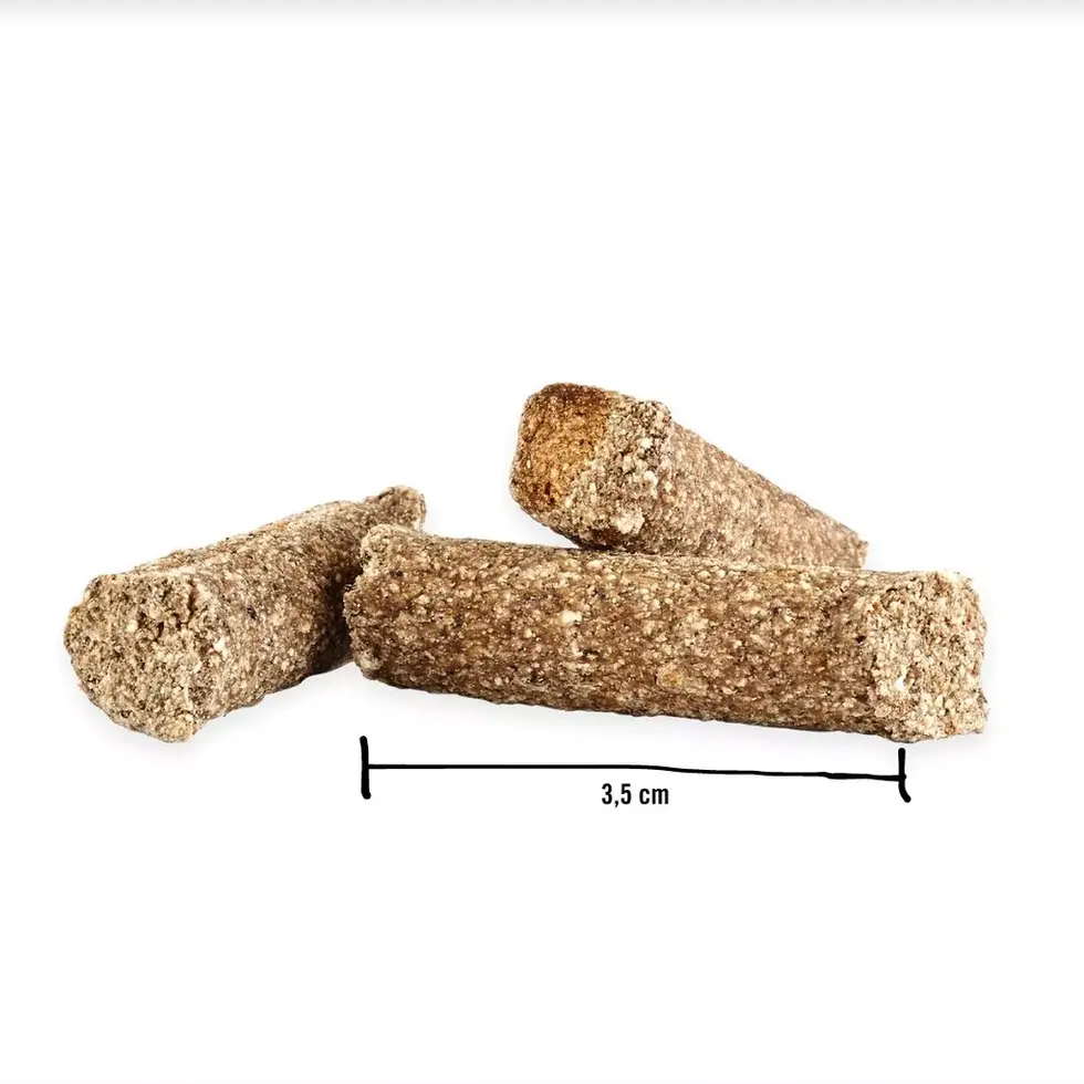 Größe der Pellets Kraftpaket