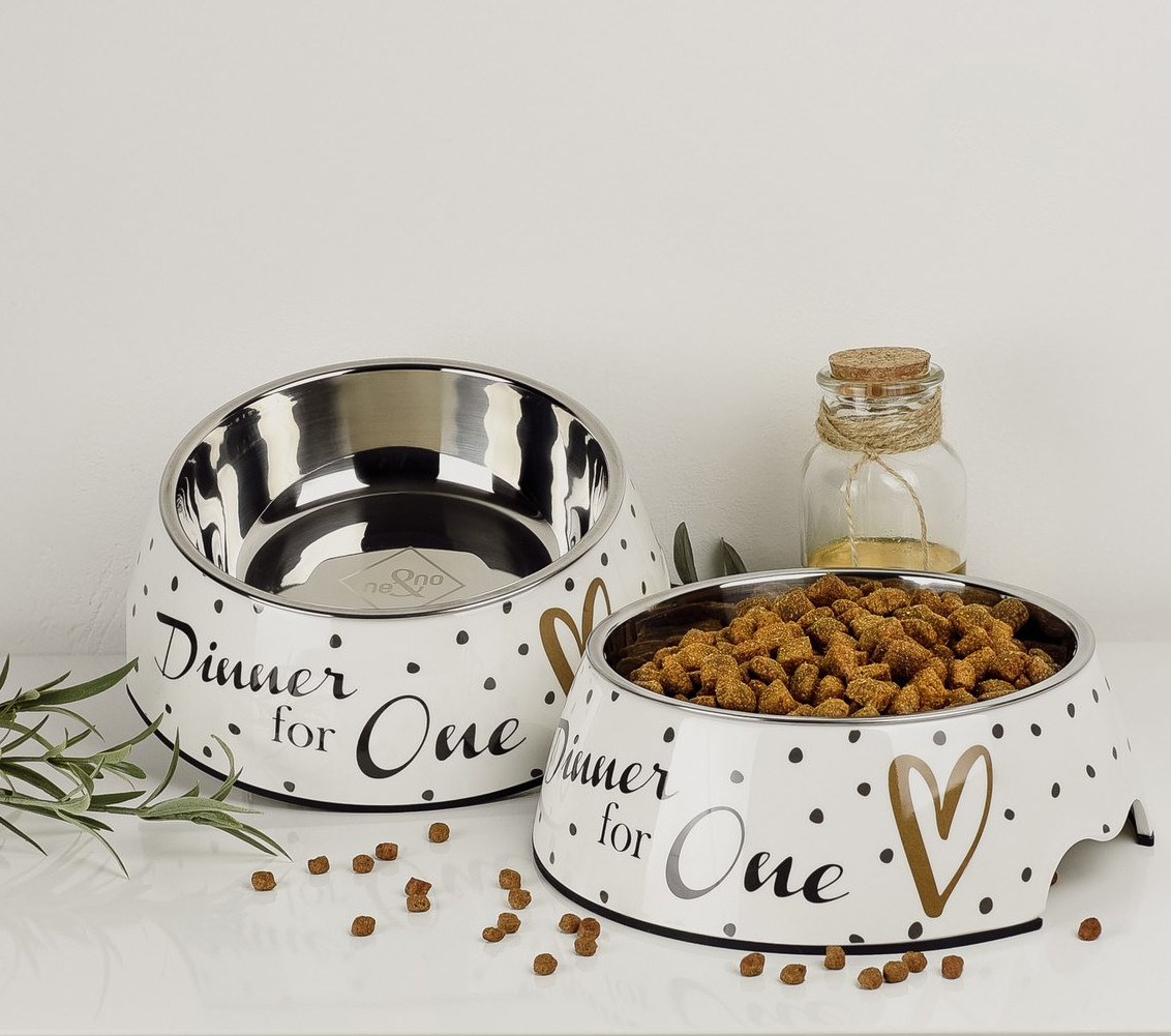 ne&no® Hundefutternapf 2er Set 'Dinner for One'
