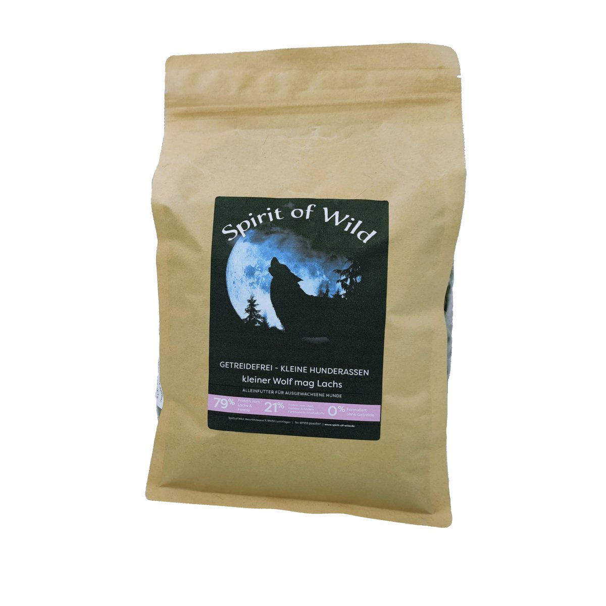 Spirit of Wild | Hundetrockenfutter | kleine Hunde | Lachs | 1,5 kg