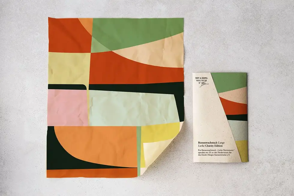 Charity Edition Binenwachstuch Design by Lerke Nennemann
