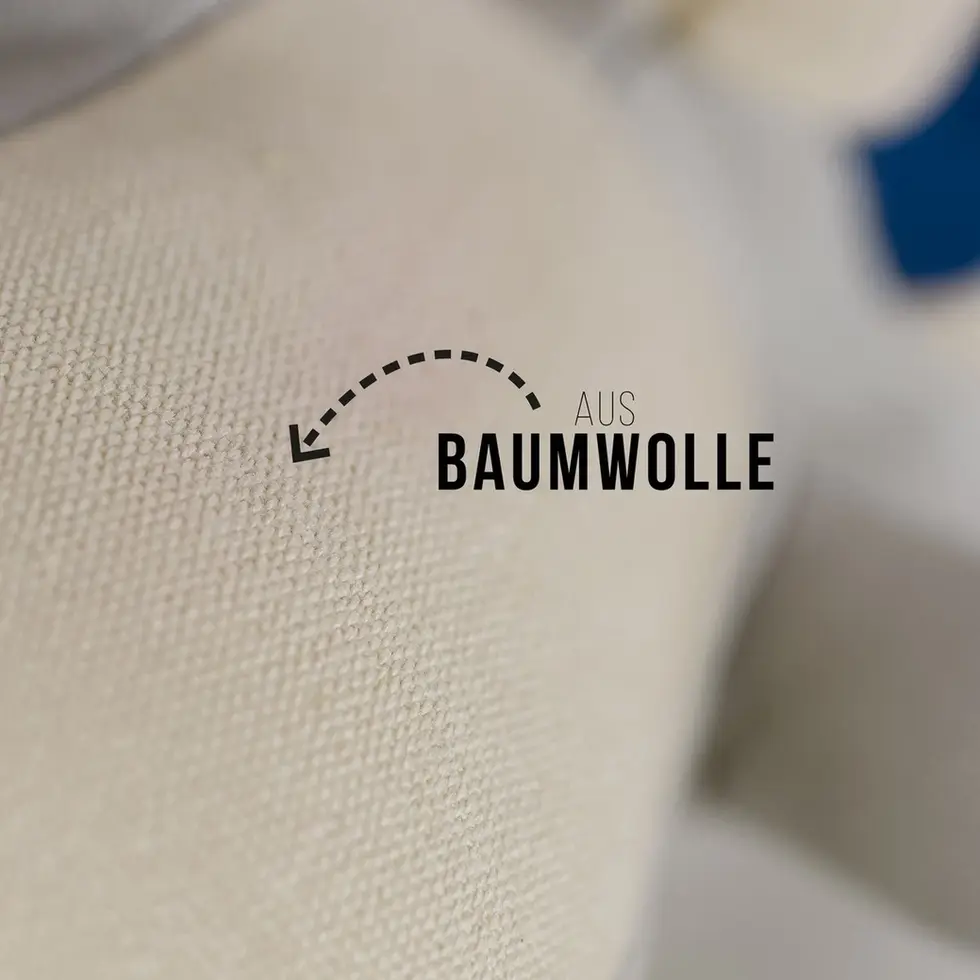 Detailaufnahme Wally Waschbär Hundespielzeug