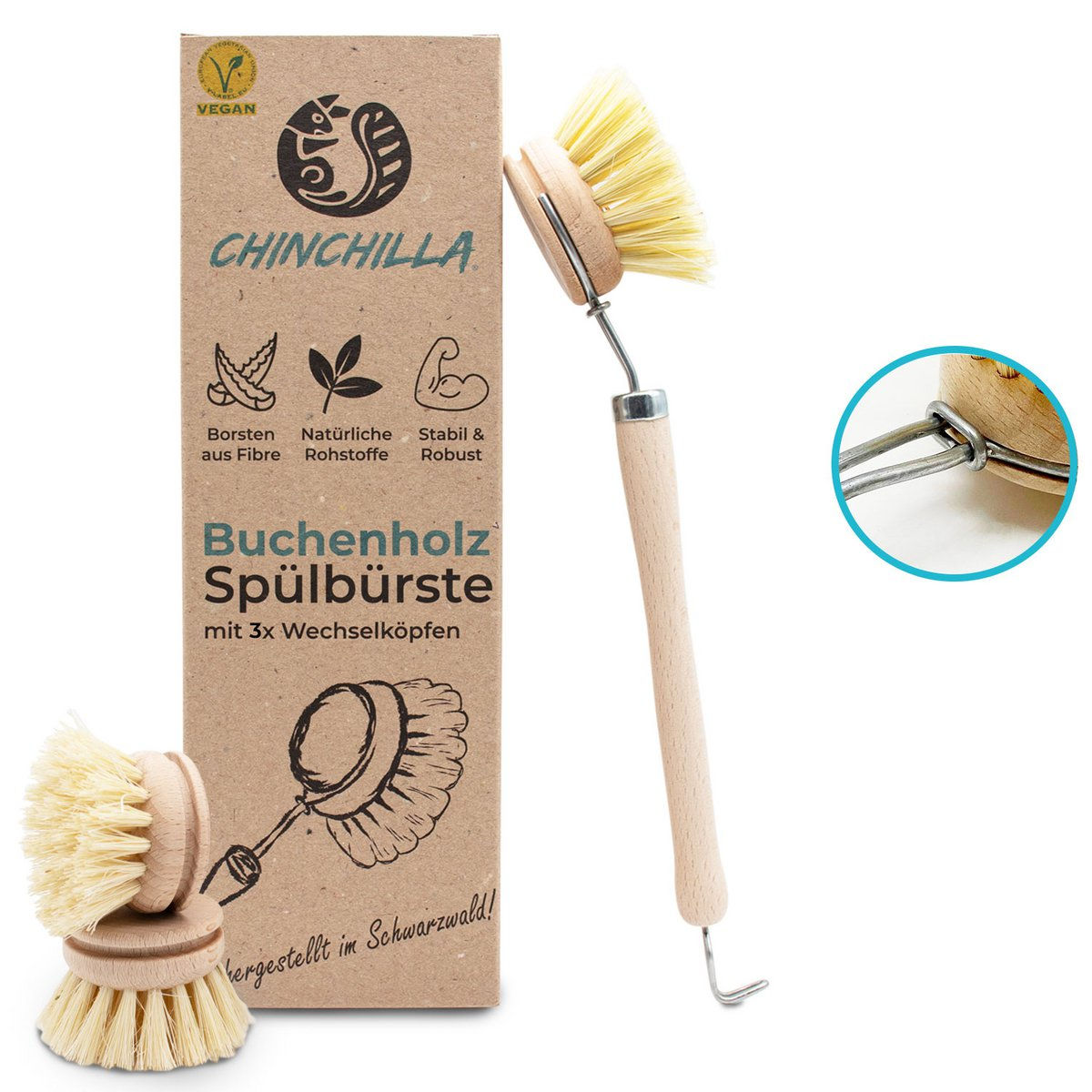 Buchenholz Spülbürste