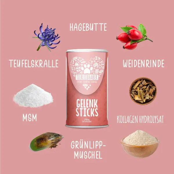 Inhaltsstoffe der Tierliebhaber Gelenk Sticks