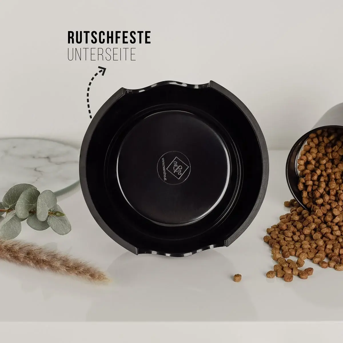 Unterseite des Hundefutternapfs