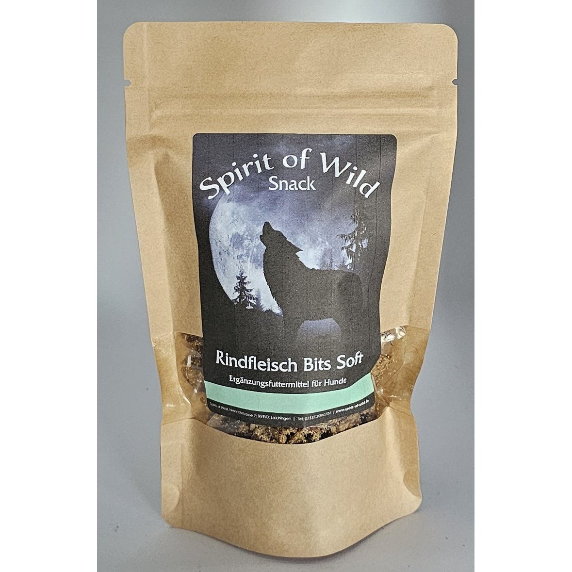 Spirit of Wild | Hunde Leckerli Soft | Rindfleisch Bits Soft | 100 g