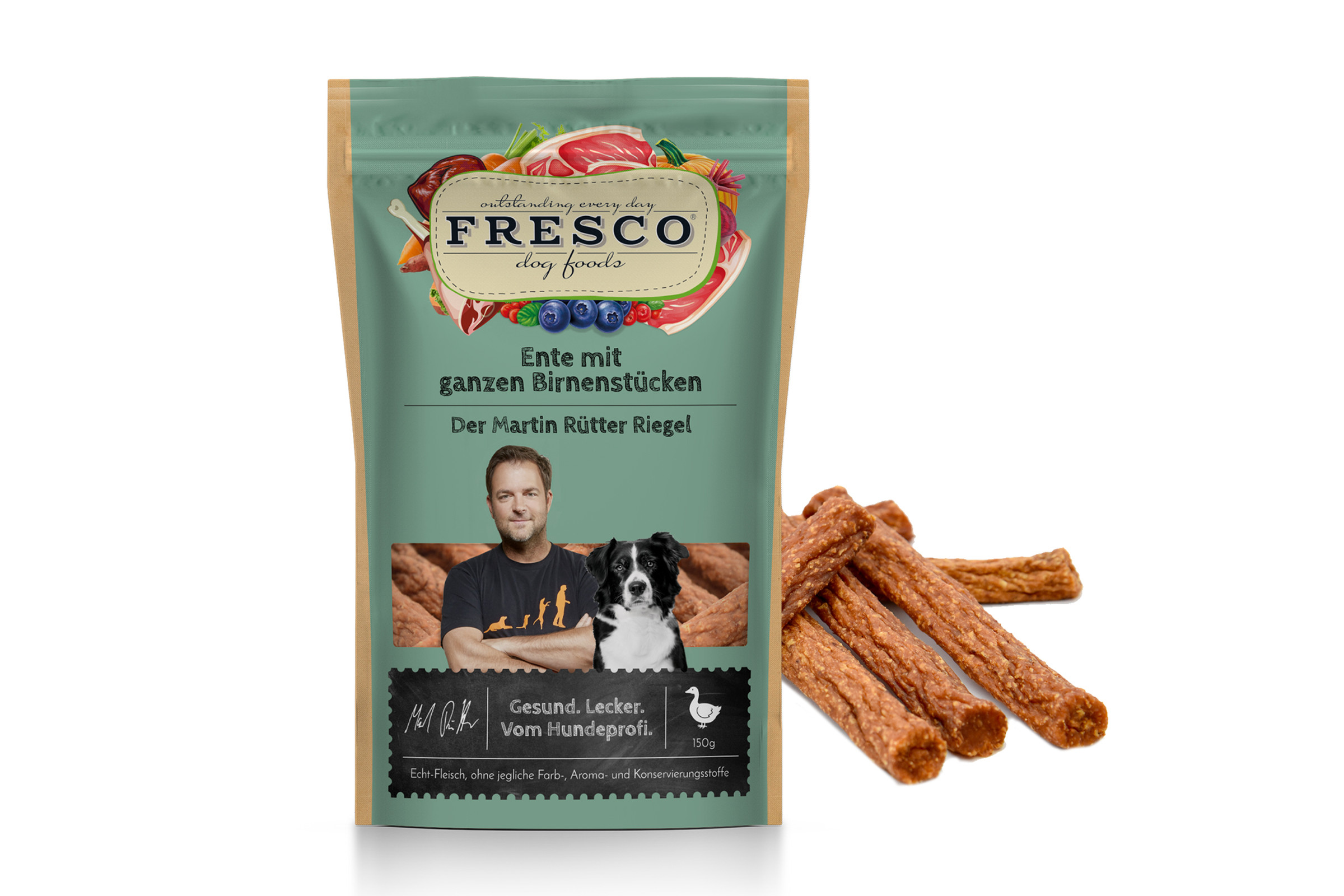 FRESCO Der Martin Rütter Riegel aus Ente & Birne | 5er Pack