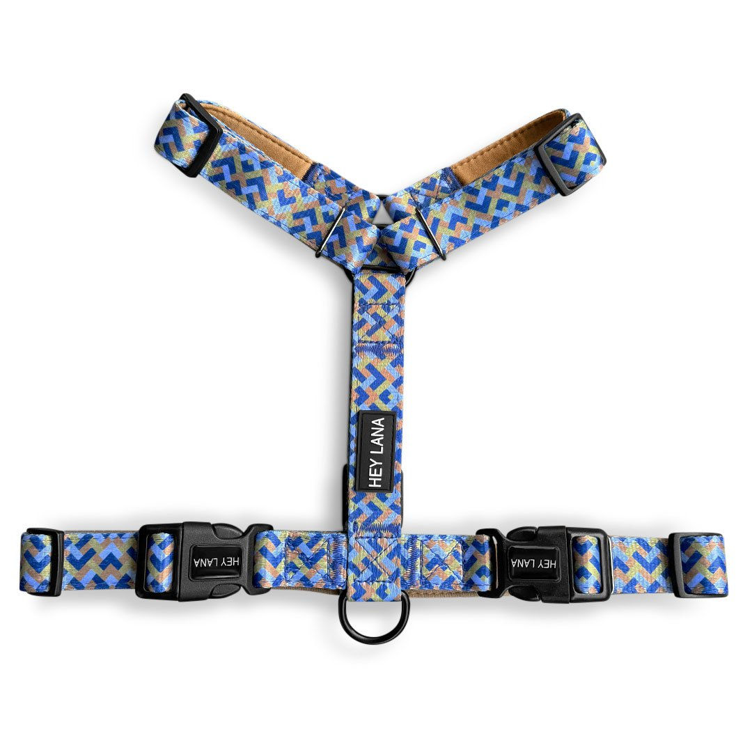 Hey Lana Führgeschirr in Mocca & Blau