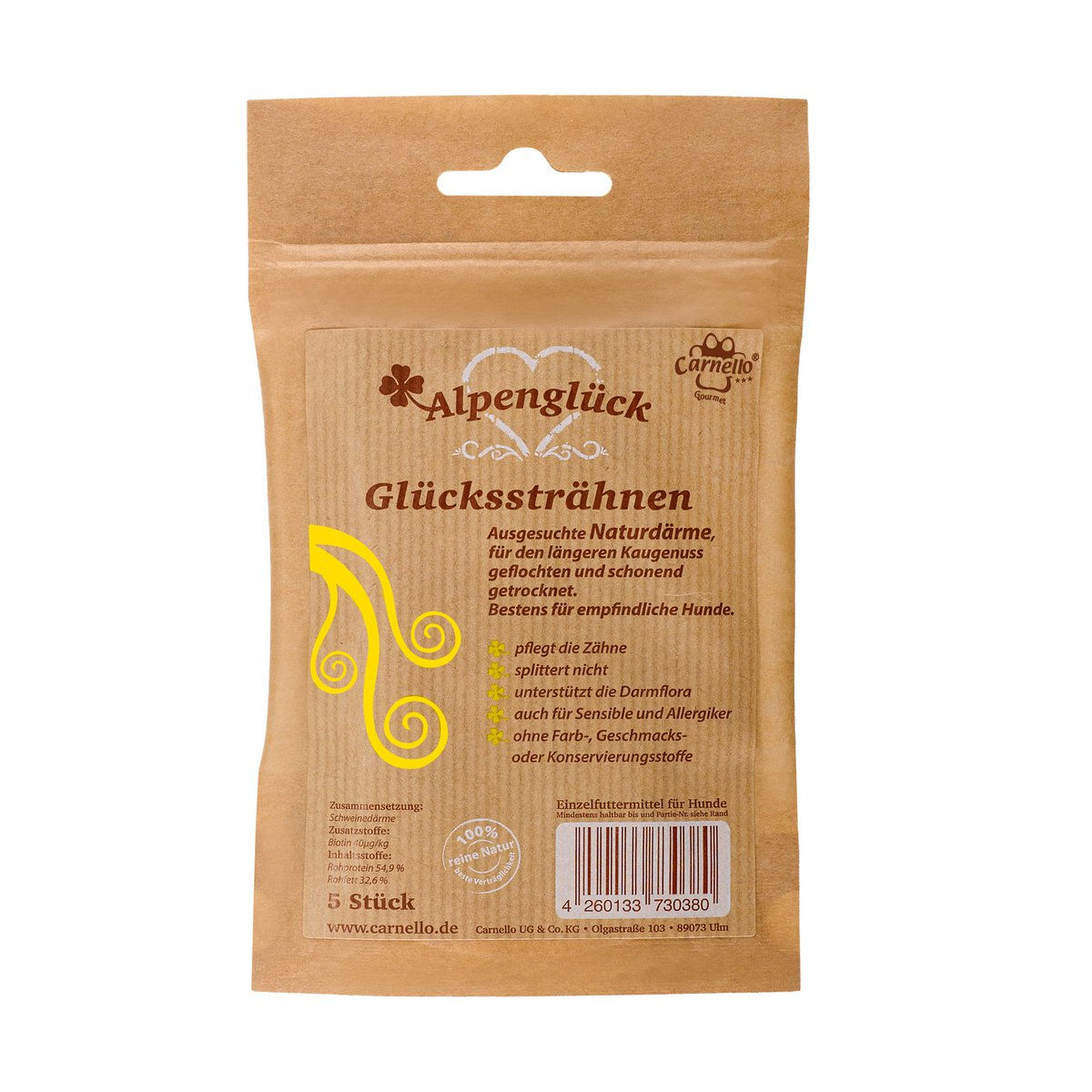 CARNELLO Alpenglück Glückssträhnen | Hunde Leckerli