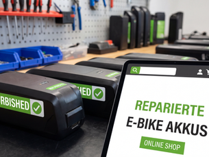 Online Shop für E-Bike Akku Reparatur