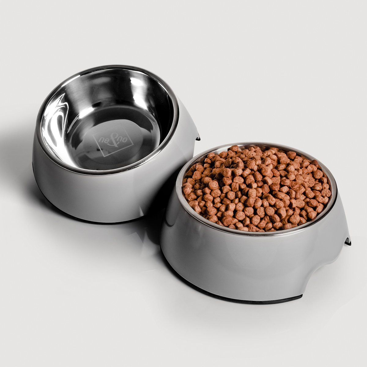 ne&no® Hundefutternapf 2er Set in Grau