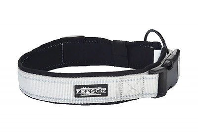 FRESCO Hundehalsband Schwarz & Grau