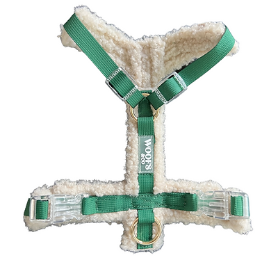 Woofs & Co. | Hundegeschirr Teddy | Grün & Beige