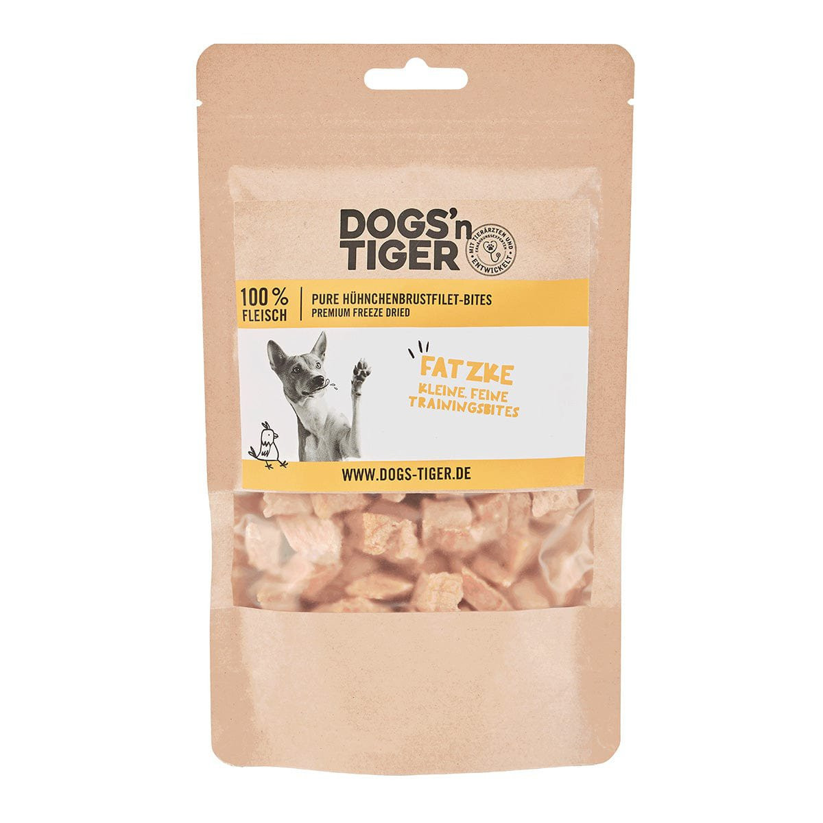 Dogs' n Tiger "Fatzke" gefriergetrocknetes Hühnchenbrustfilet