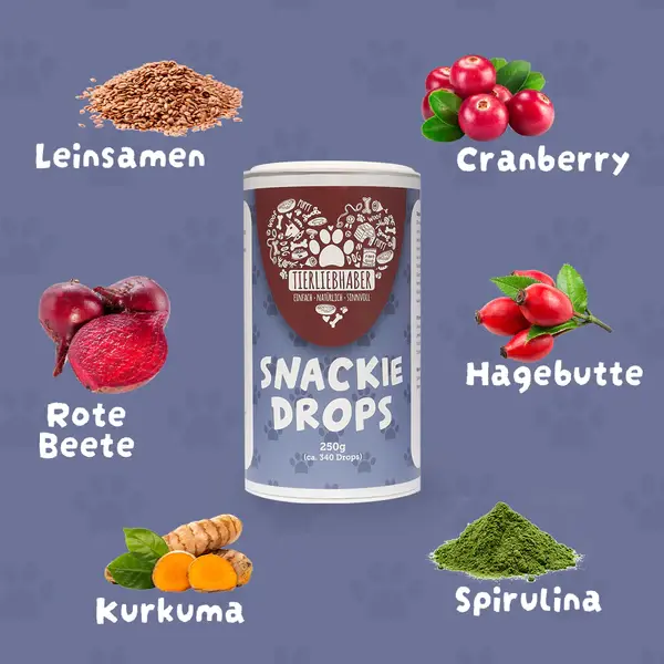 Inhaltsstoffe der Snackie Drops von Tierliebhaber