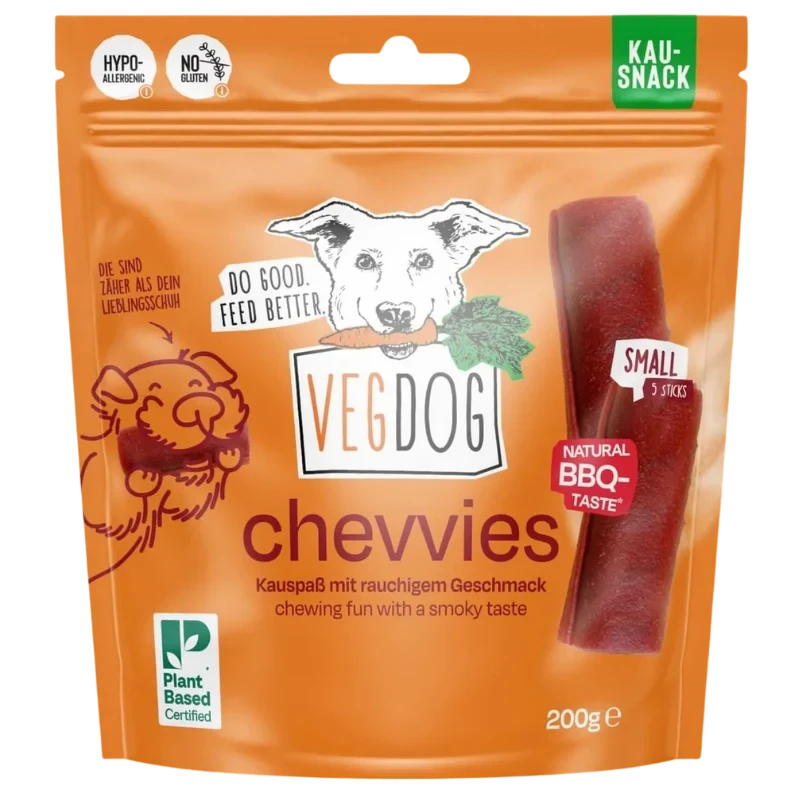 VEGDOG | Kauartikel für Hunde | Hunde Dentalpflege | Chevvies Small