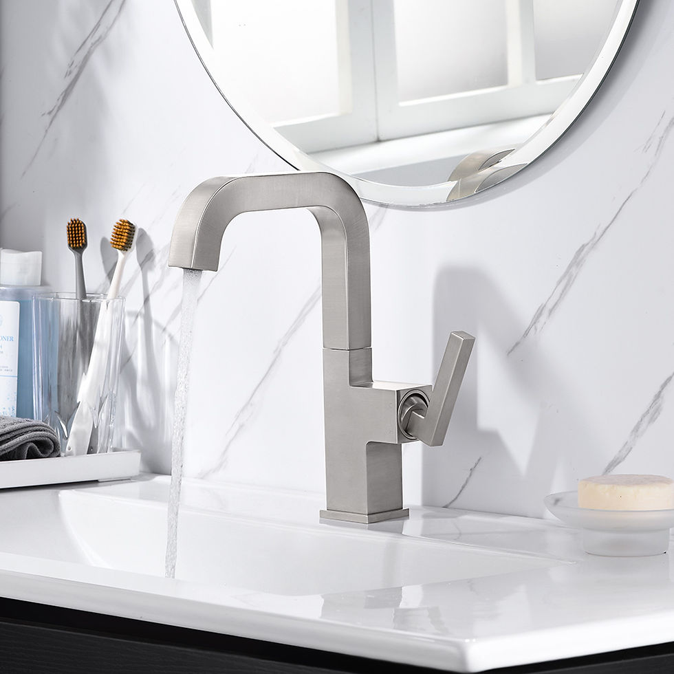 Thumbnail: Single Handle Bathroom Sink Faucet with Pop Up Drain – KSB1142