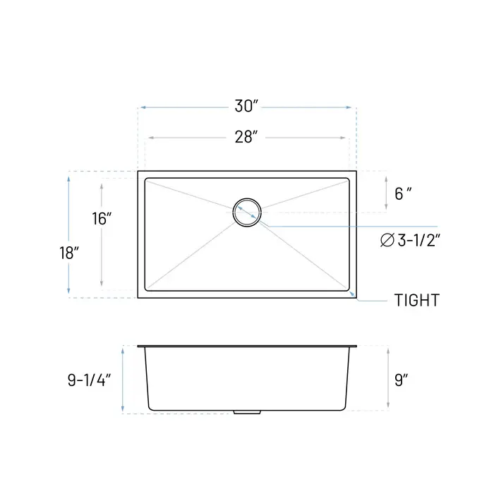 Thumbnail: Arvello 30 – Rectangular R10 Sink