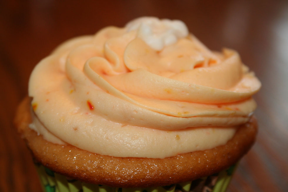 Orange Creamsicle Cupcake