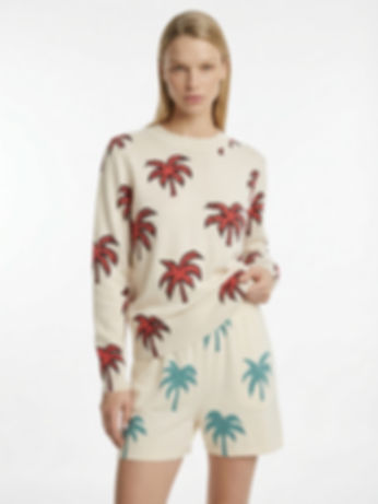 Tropical round sweater