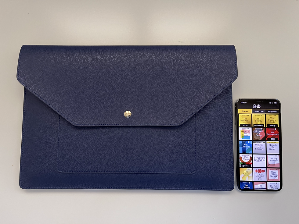 Thumbnail: 13 Inch Vegan Leather Laptop Sleeve and Document Case