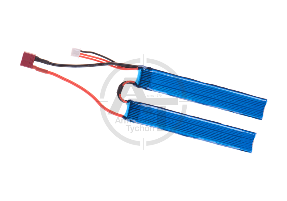Thumbnail: Lipo 7.4V 1300mAh 25C Twin Type T-Plug (Nimrod) Lipo 7.4V 1300mAh 25C Twin Type