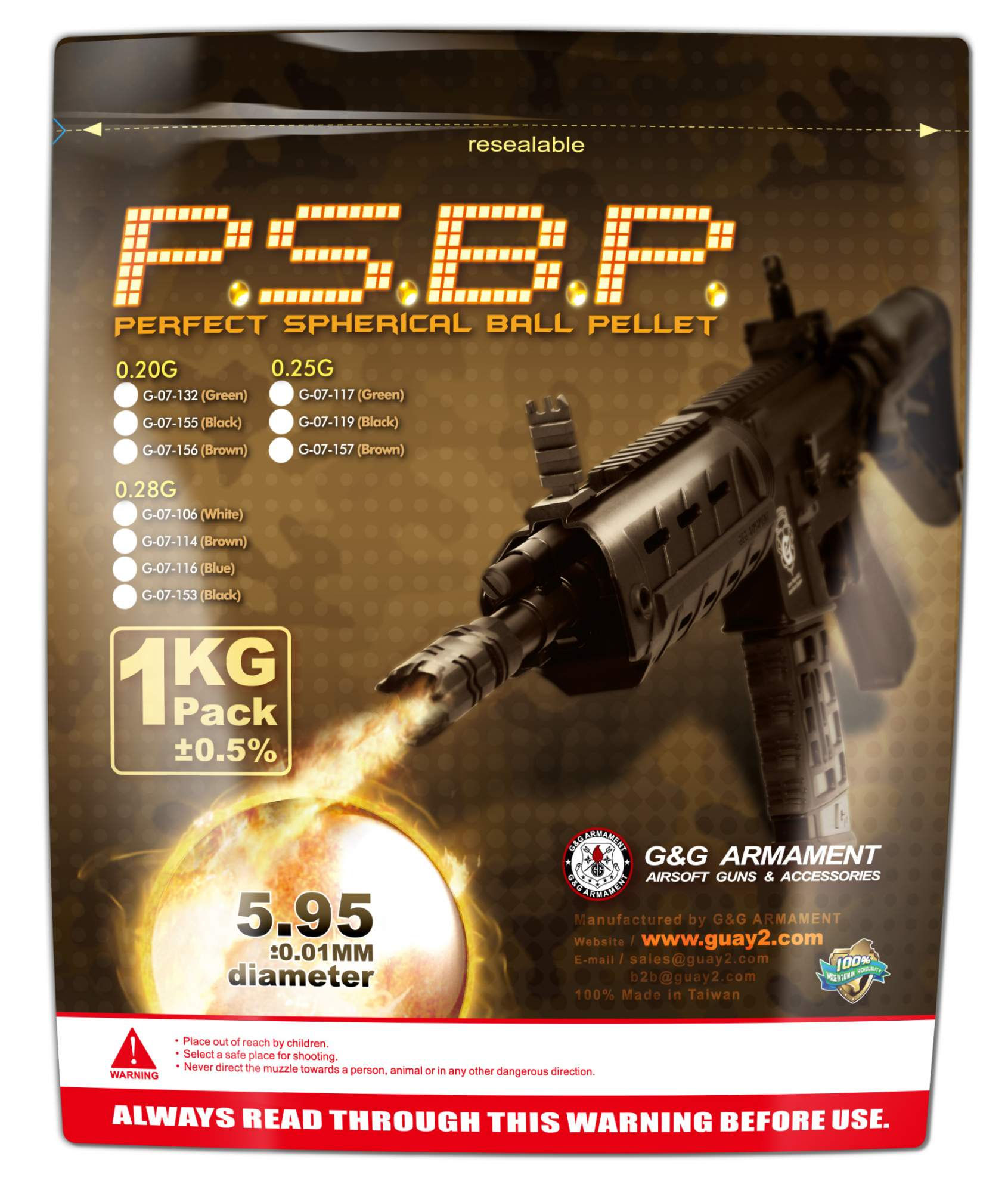 Billes Airsoft 6mm en sachet de 1 kg