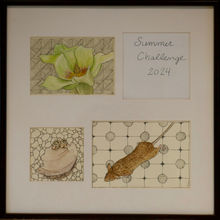 Our summer sketchbook challenge was to: