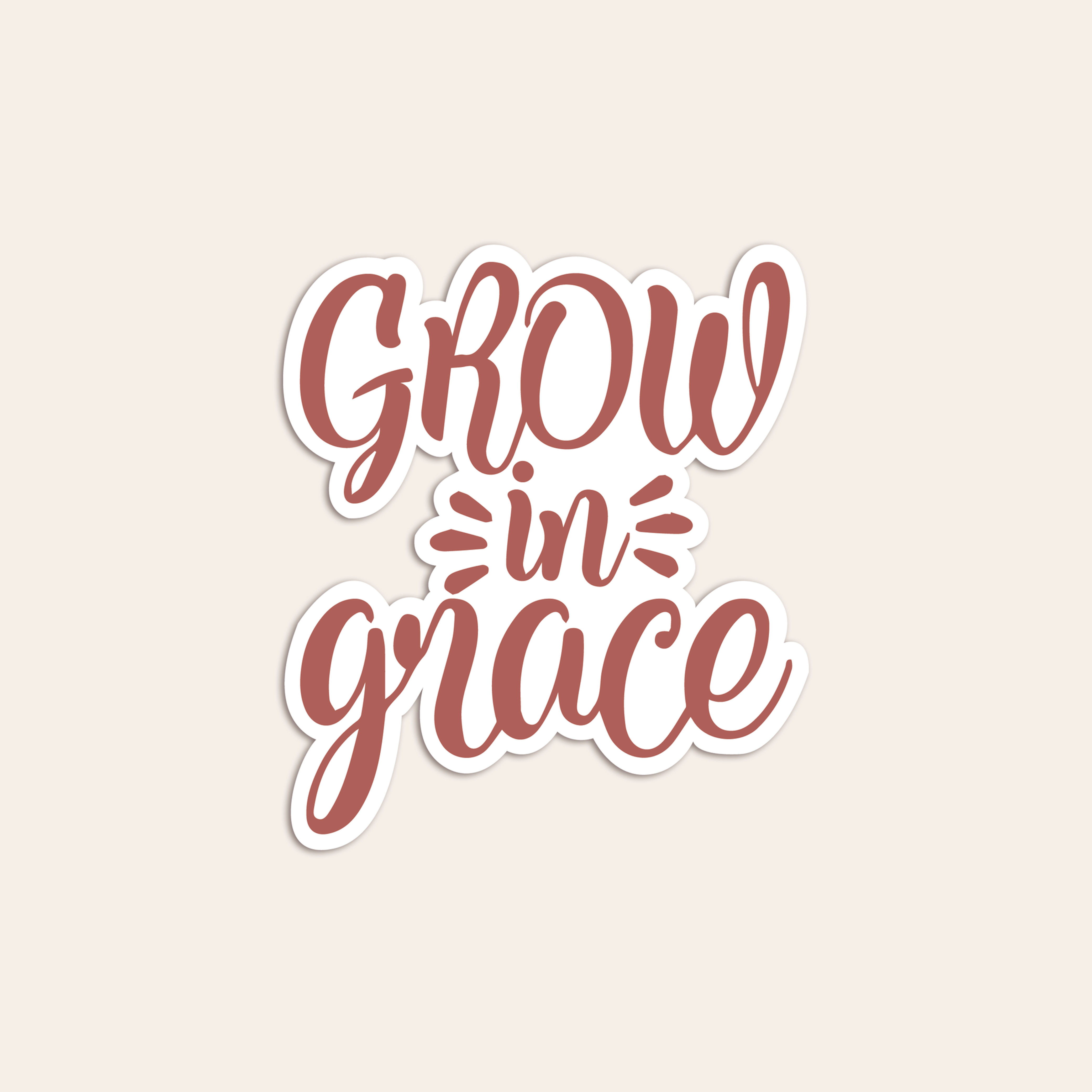 Grow in Grace sticker