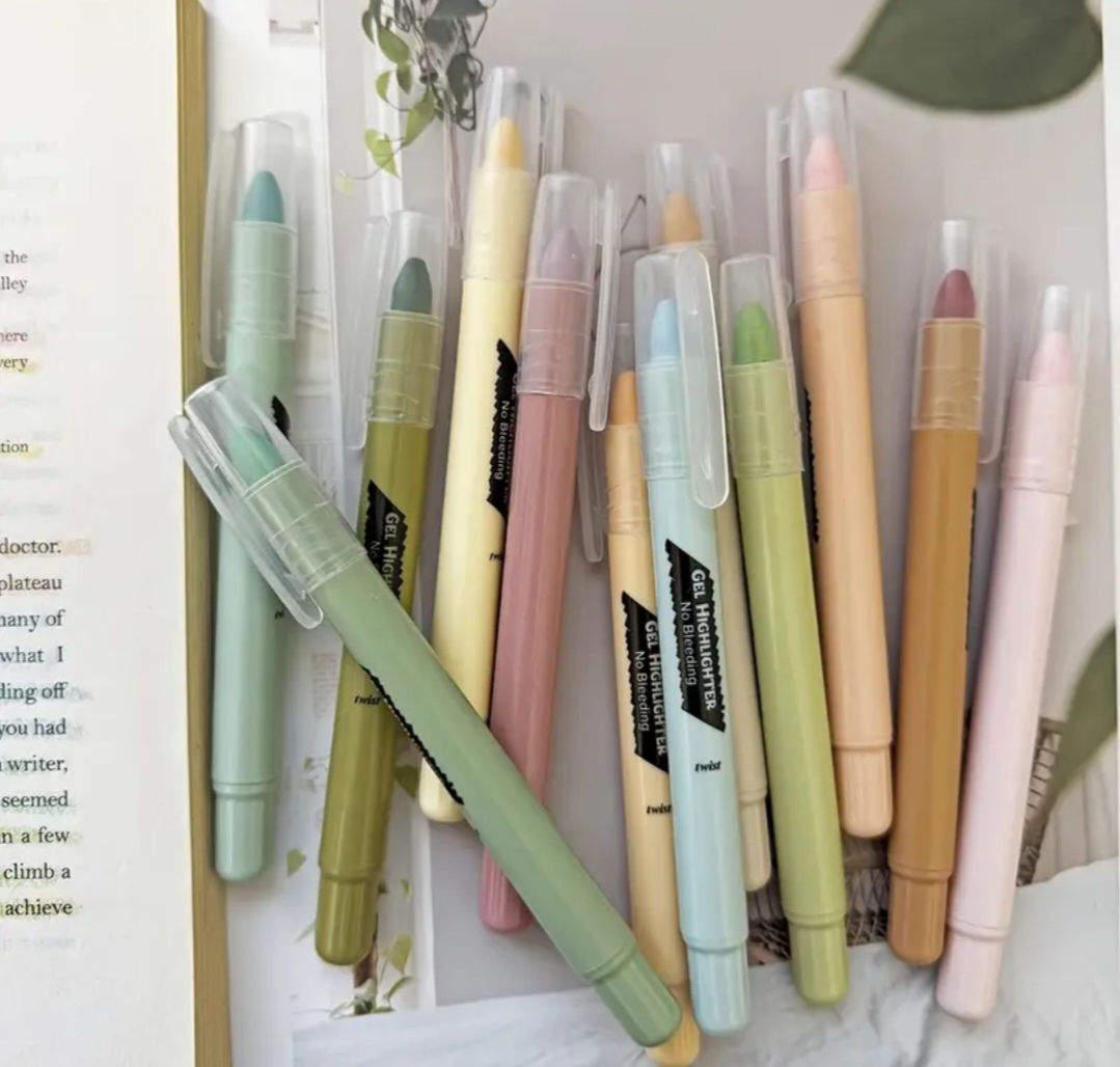 6Pcs Gel Highligters