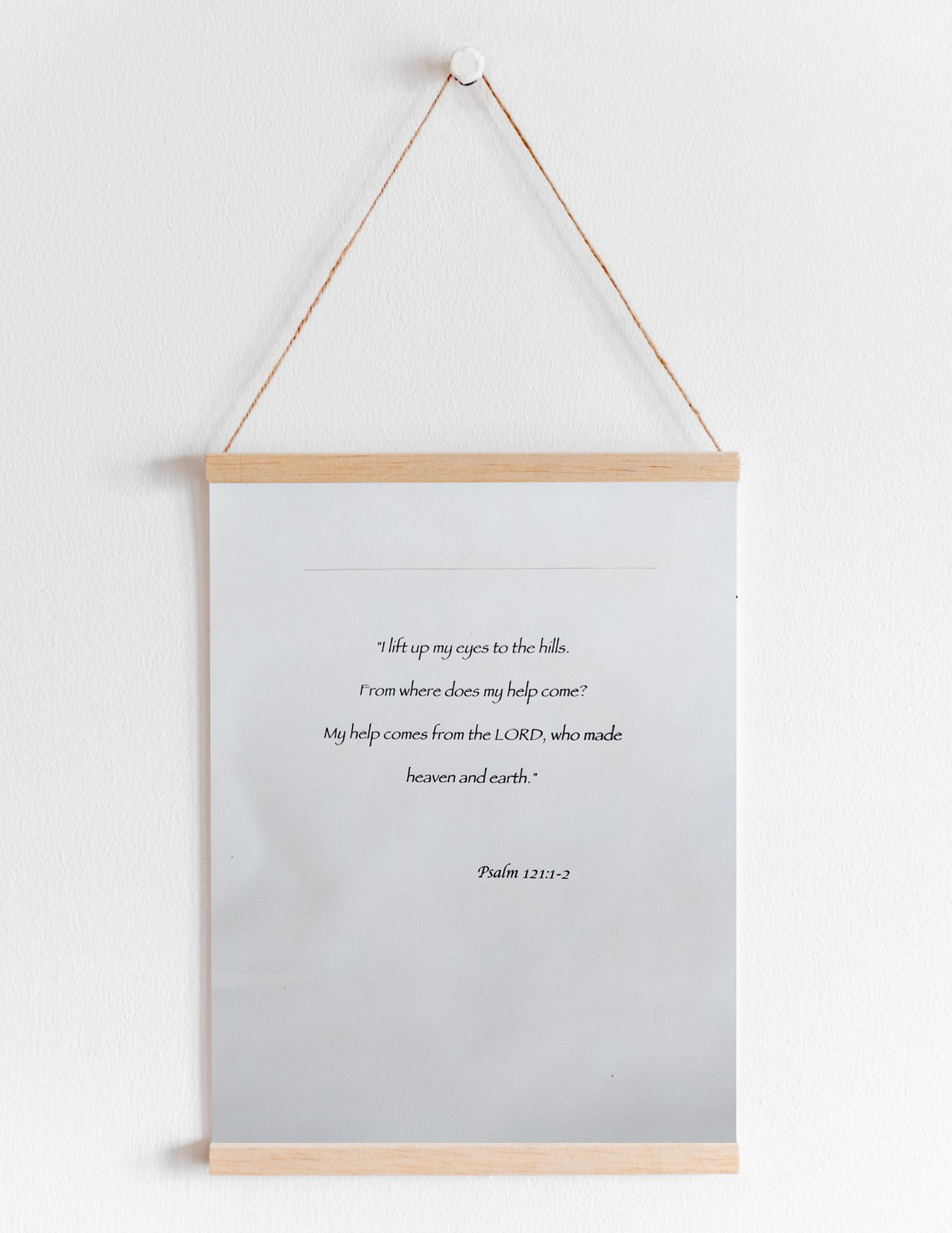 My Help Comes from the Lord Hanging art