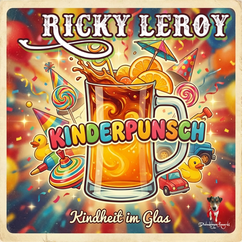 Ausgelassene Partyszene mit tanzenden Menschen und Getränkebechern, passend zum Ballermann-Song ‚Kinderpunsch‘ von Ricky Leroy.
