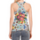 Thumbnail: KOKUMS BLUE FLORAL |:| Racer Tank | 190GSM Cotton