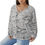 Thumbnail: TREATY 8 |:| V-neck T-shirt With Curved Hem (Plus Size)