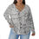 Thumbnail: TREATY 8 |:| V-neck T-shirt With Curved Hem (Plus Size)
