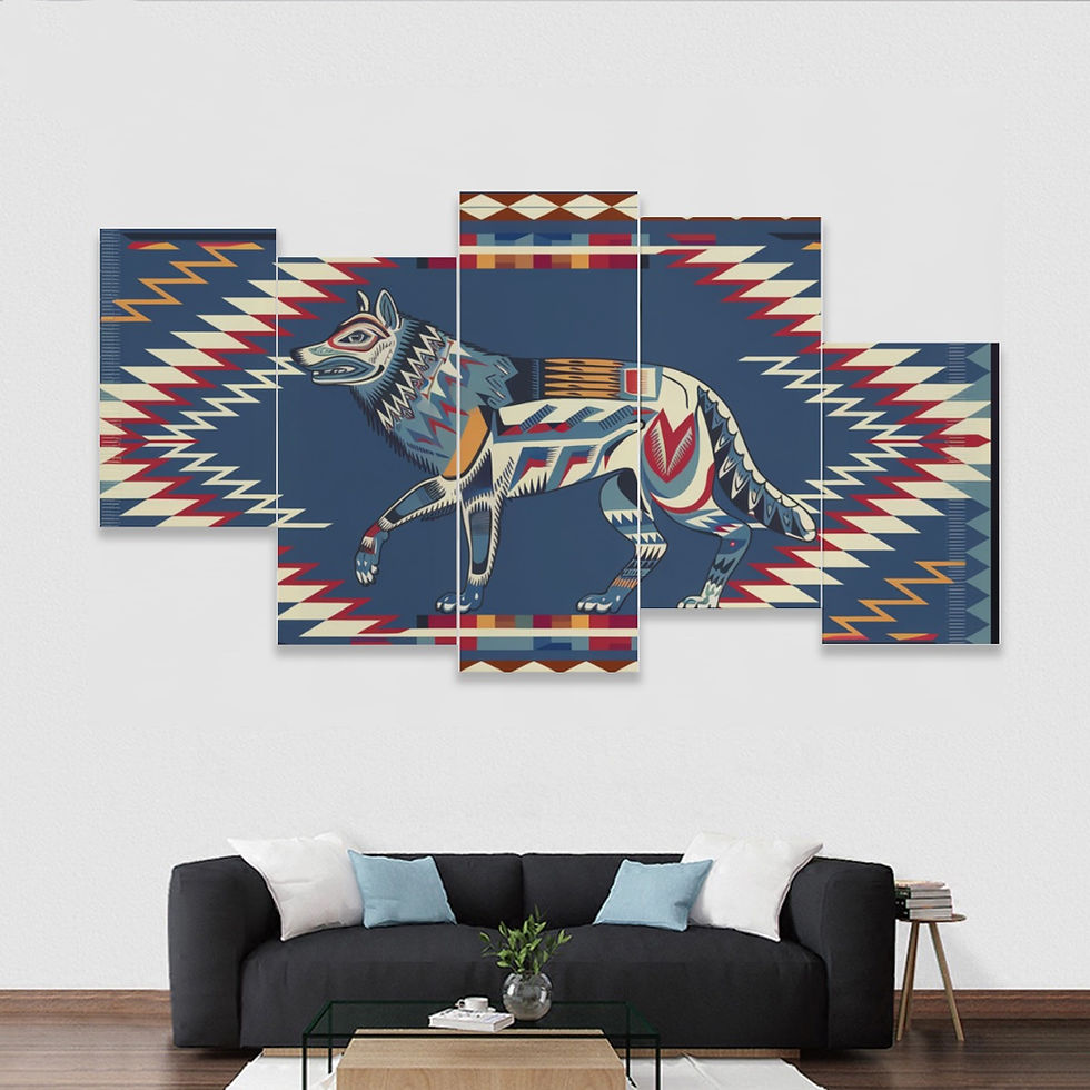 Five-piece Framed Murals