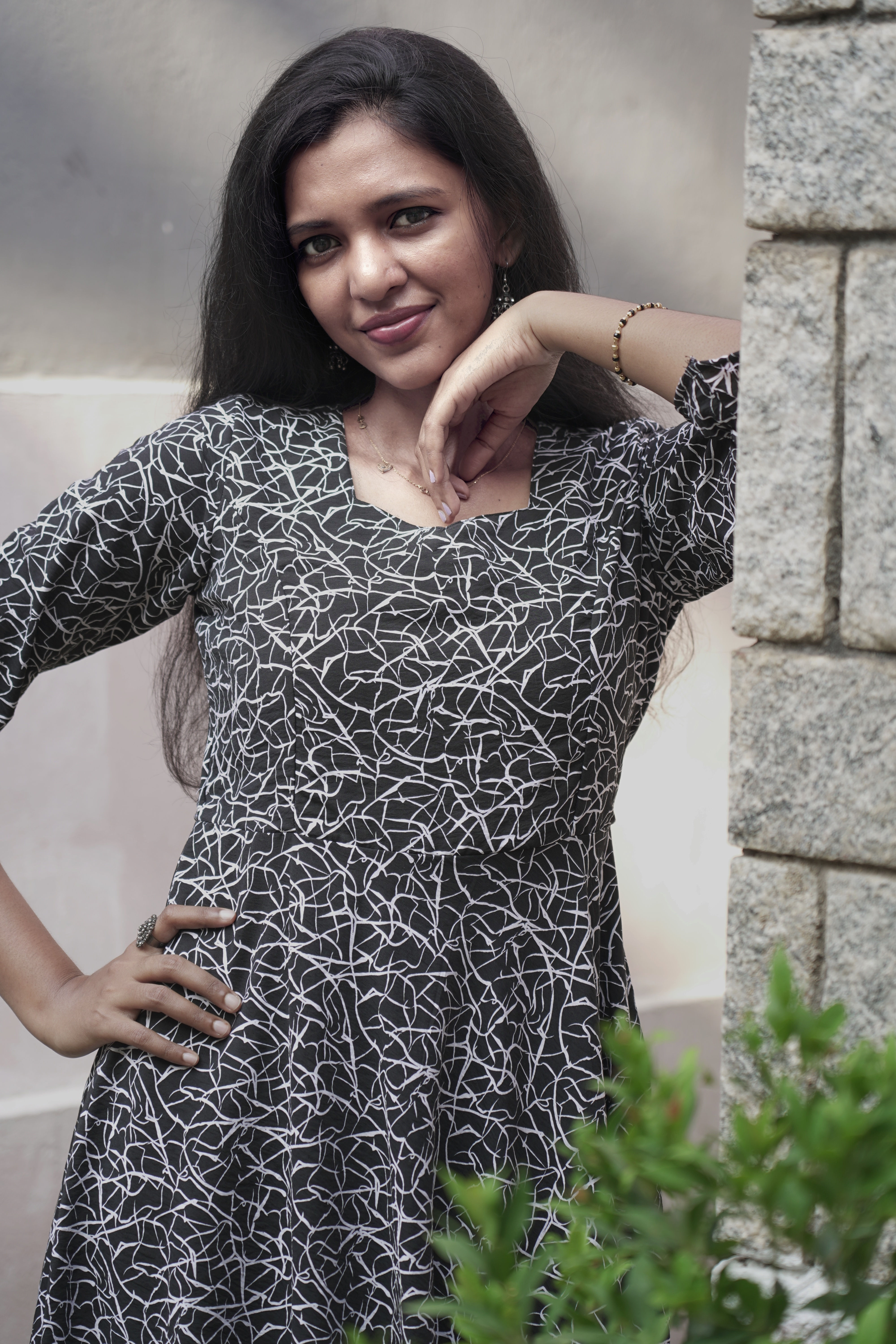 Sarah: Black Abstract