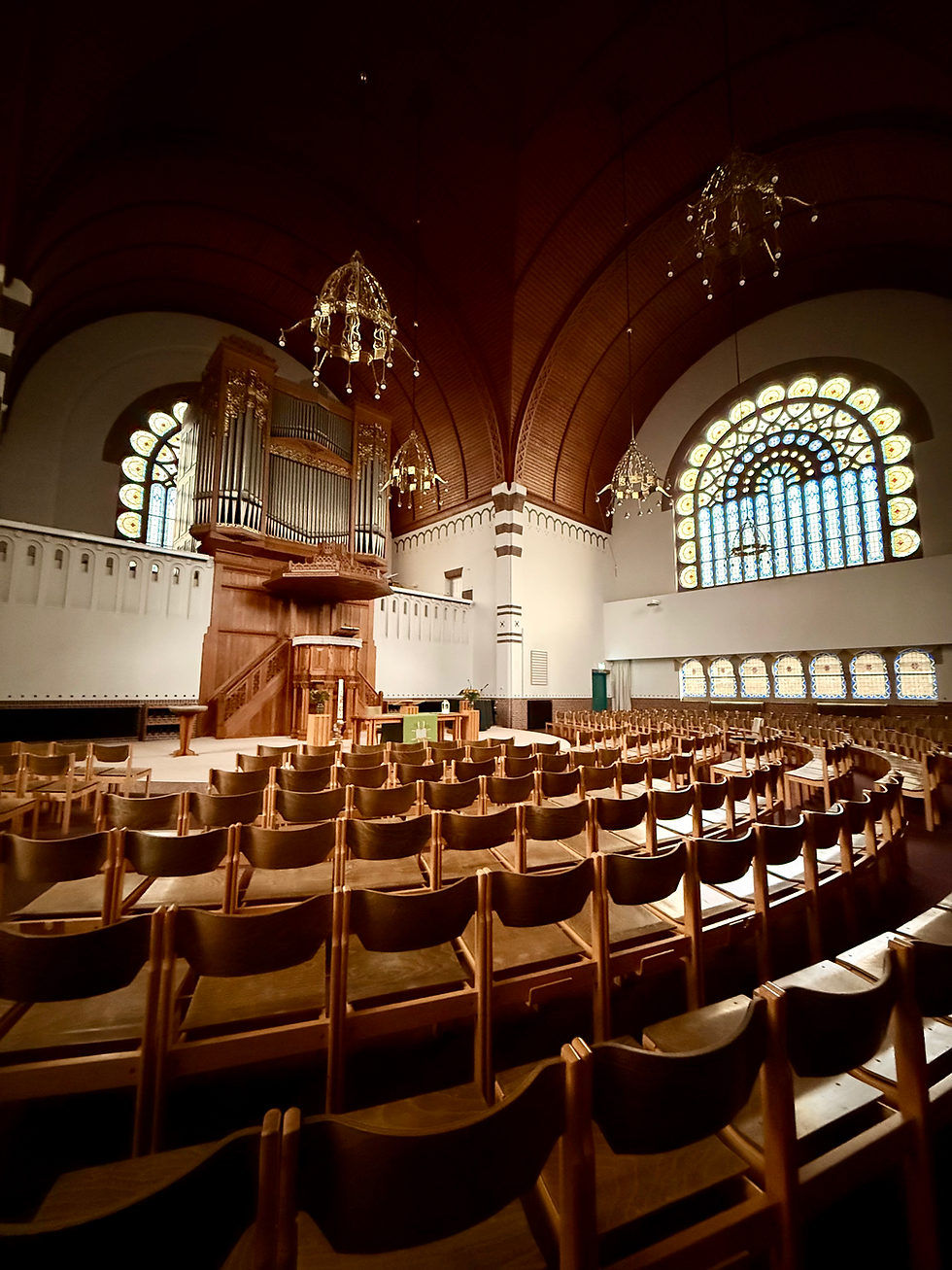 Kerkzaal in de Adventskerk
