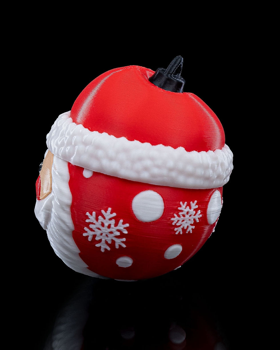 Miniatura: Bolinha Premium Rosto Papai Noél