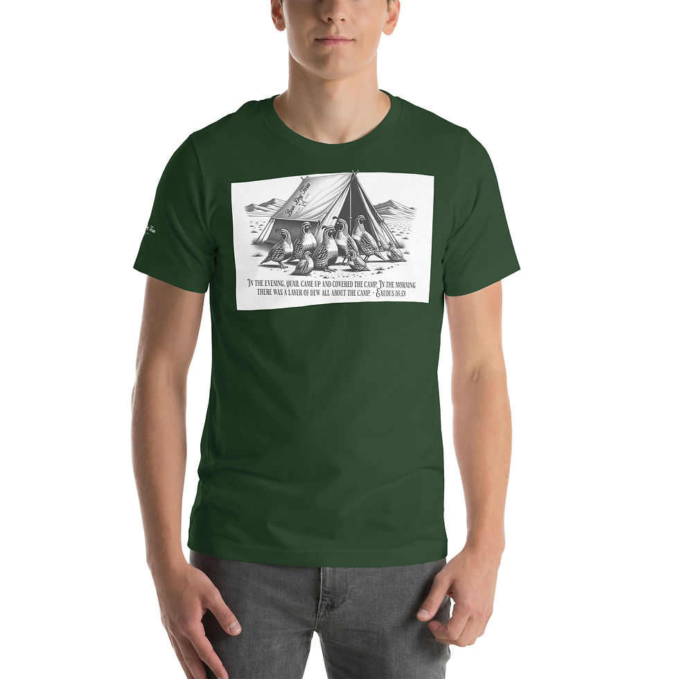 Thumbnail: BIBLE QUOTE QUAIL CAMP - Unisex t-shirt
