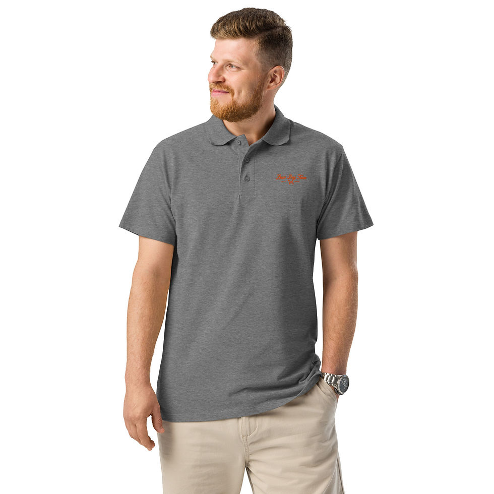 Thumbnail: BASIC_BDF_LOGO - Embordered Premium pique polo shirt