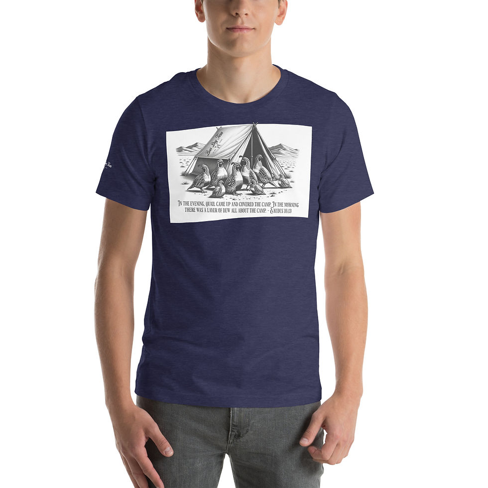Thumbnail: BIBLE QUOTE QUAIL CAMP - Unisex t-shirt
