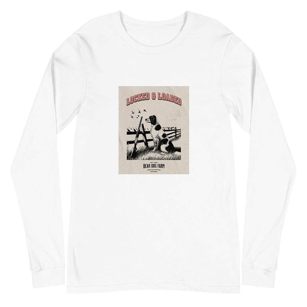 Thumbnail: LOCKED_AND_LOADED_ES -Unisex Long Sleeve Tee