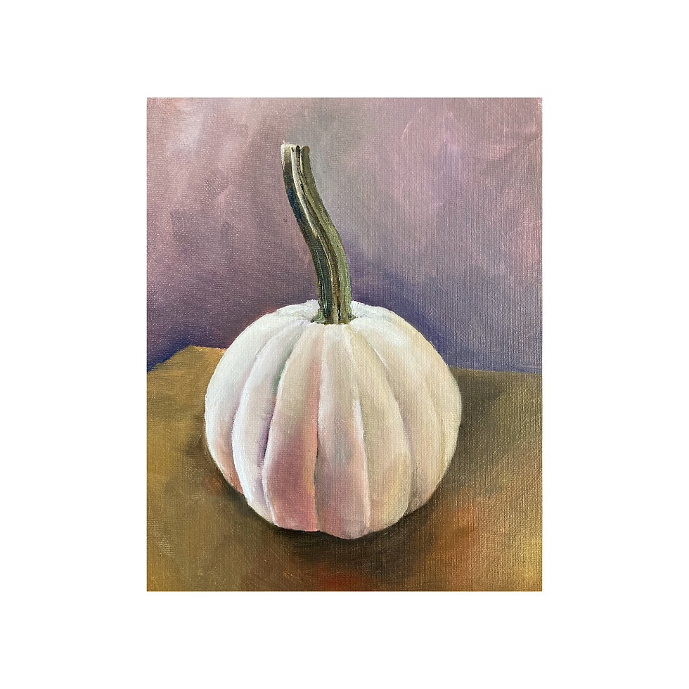 White Pumpkin Still Life