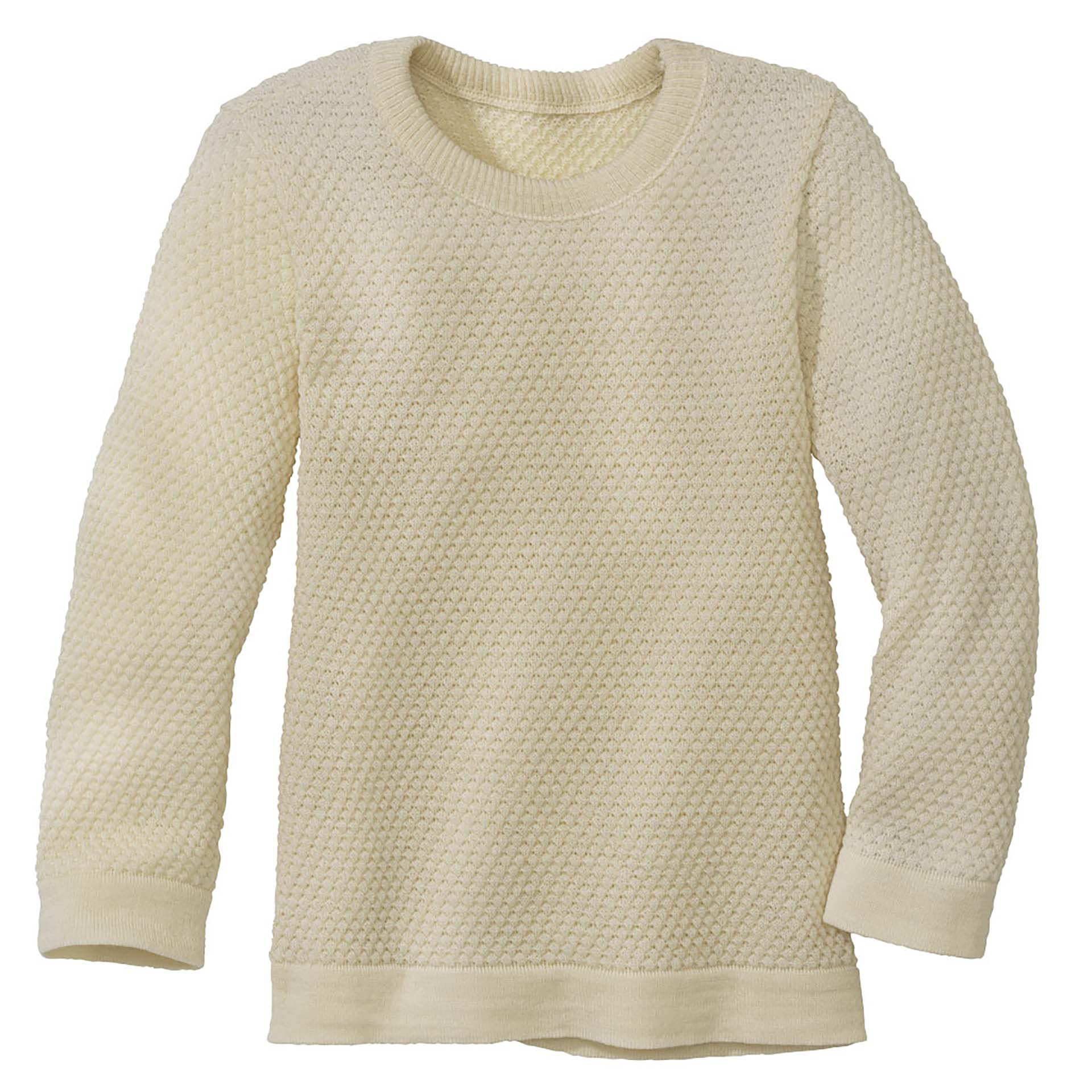 Disana | Wabenstrick-Pullover | Bio-Merinowolle