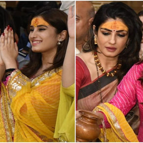 Raveena Tandon Seeks Blessings at Somnath Jyotirling Temple with Daughter Rasha Thadani in Anticipation of 'Karmma Calling' Release