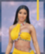 Cardi B showing her abs after liposuction and body contouring.