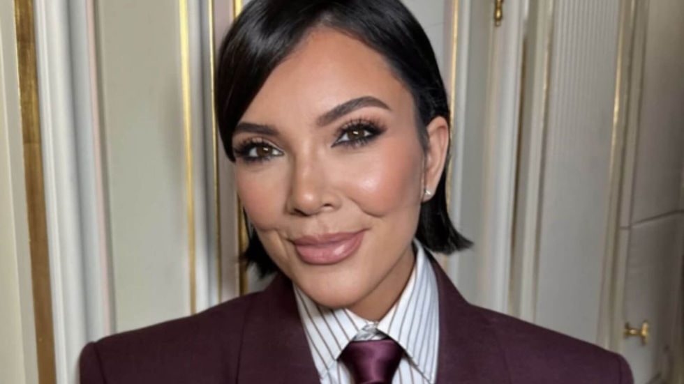 Kris Jenner in 2025 showing sculpted cheeks, tightened jawline, and refreshed skin after possible facelift and fat transfer
