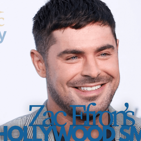 Zac Efron smiling after Hollywood smile transformation, showcasing veneers and perfect teeth.